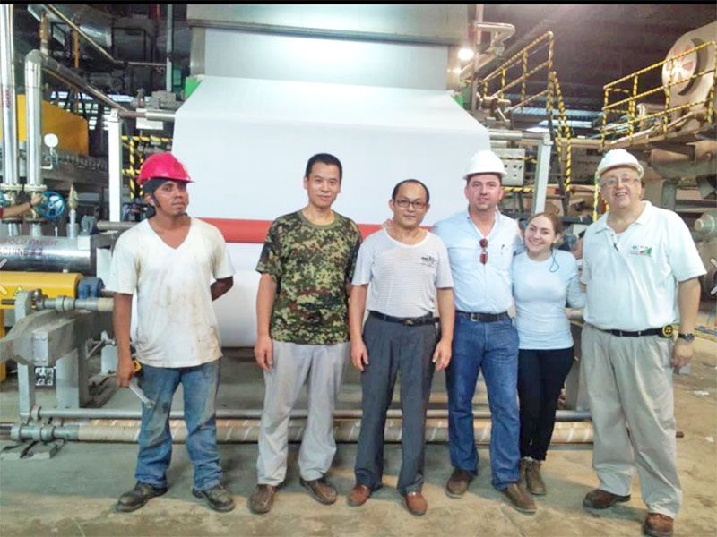 Export Nicaragua toilet paper machine production line